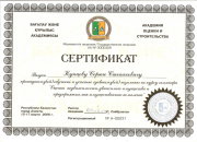 Сертификаты 17